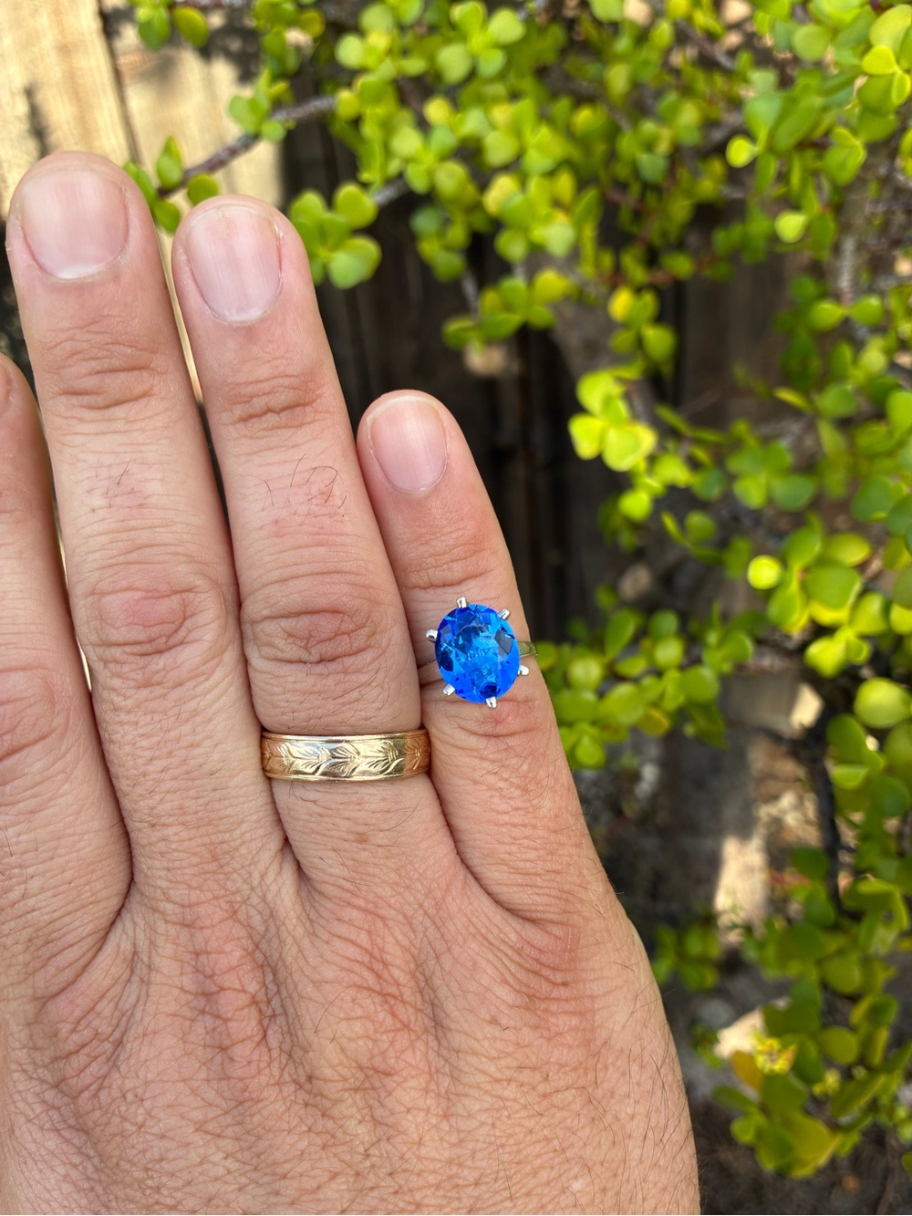 Sterling Silver Ring with Tanzanite Stone - Picture 12 of 14